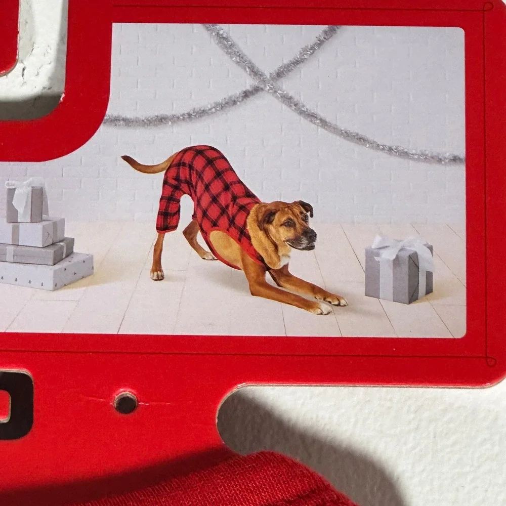 Wondershop‎ Target Pet Pajamas Medium Red Black Buffalo Check Plaid Dog